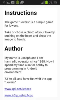 Lovers android App screenshot 0